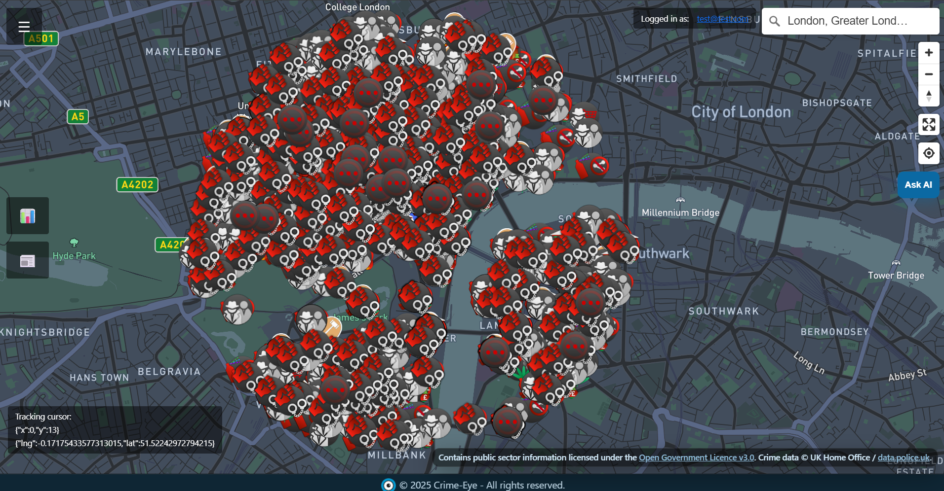 Crime-Eye map